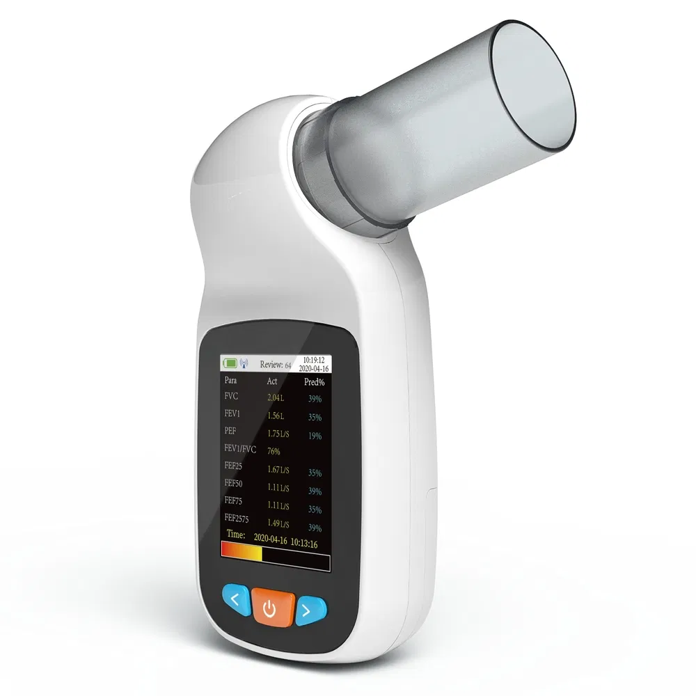 Health Status Indication Hospital Medical Equipment Pef Test Portable Spirometer Device