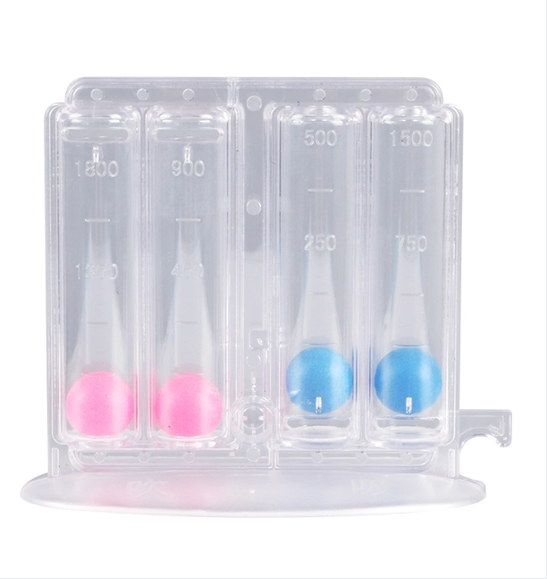 Incentive Spirometer Adult, Breathing Exercise Device for Lungs, Deep Breathing Trainer for Adults - 5000ml Volume Measurement with Flow Rate Indicator