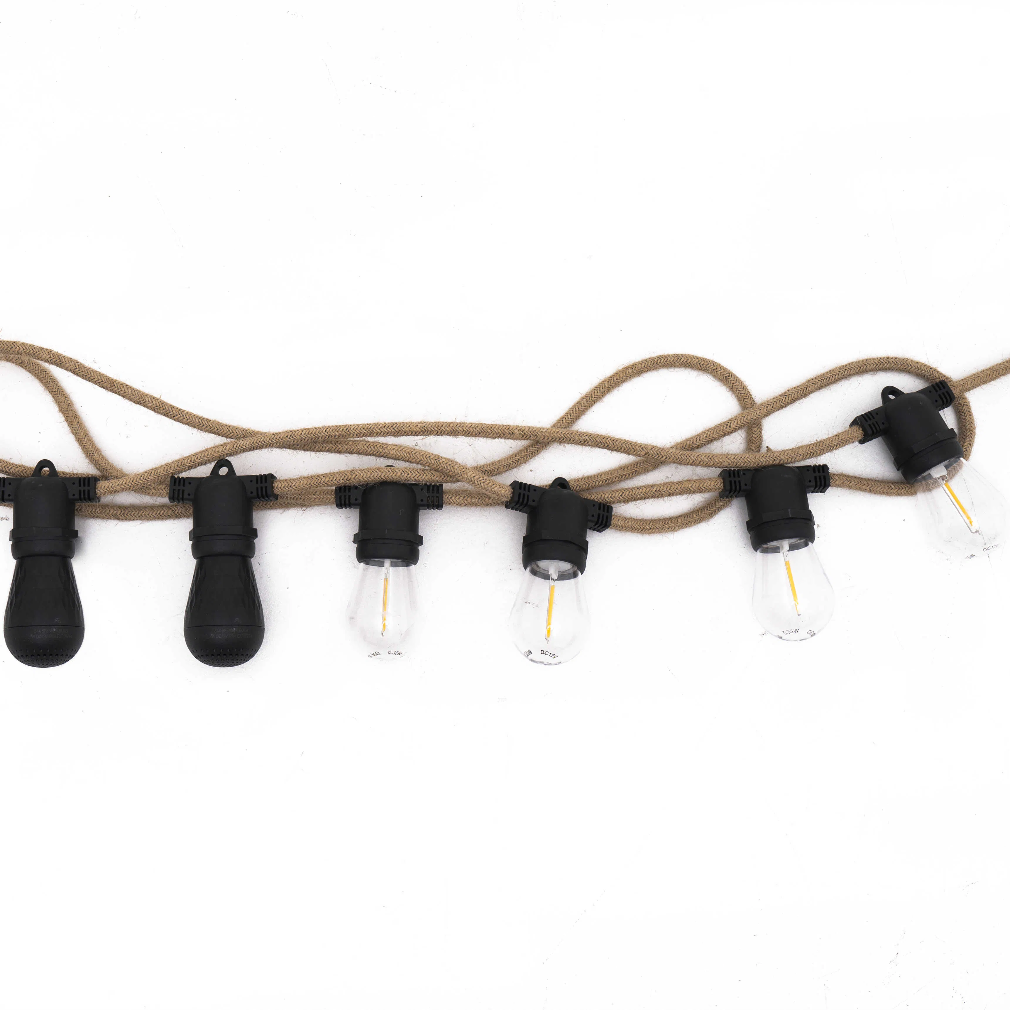 Versatile S14 String Lights with Integrated Speaker for Parties