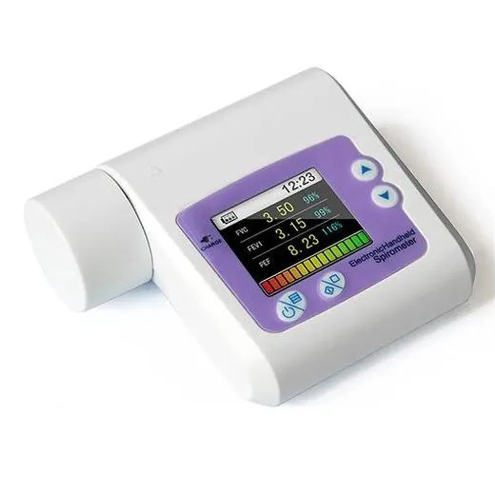 High Precision Hospital Medical Equipment Lung Function Test Portable Spirometer Device