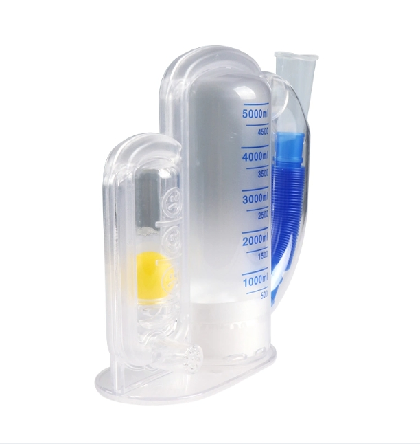 Incentive Spirometer Adult, Breathing Exercise Device for Lungs, Deep Breathing Trainer for Adults - 5000ml Volume Measurement with Flow Rate Indicator