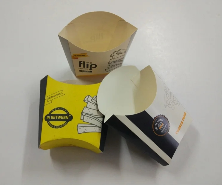 Custom Size French Fries Boxes for Home Family Snack Bundles