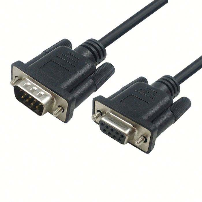 Custom Support RS232 RS485/422 D-SUB 9 Pin Male to D-SUB 9 Pin Female dB9 9pin Male to Female Shielded Extension Data Cables for Data Acquisition Devices