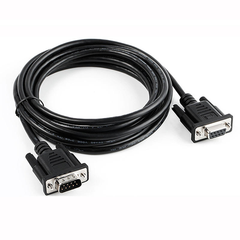 Custom Support RS232 RS485/422 D-SUB 9 Pin Male to D-SUB 9 Pin Female dB9 9pin Male to Female Shielded Extension Data Cables for Data Acquisition Devices