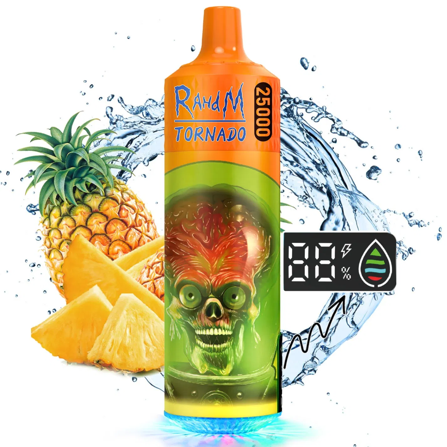 EU Warehouse 2-7days Rahdm Tornado 25K 25000 Puff Digital Disposable Vape EU Liquid 25ml 850mAh Rechargeable Vaper Fruit Flavors Vape Pen