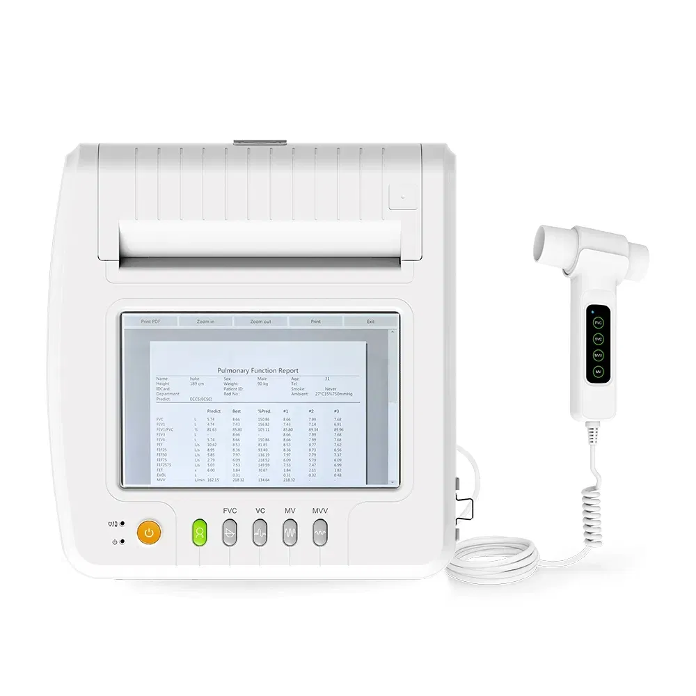 Mass Storage Hospital Medical Equipment Lung Function Test Handheld Spirometer Device