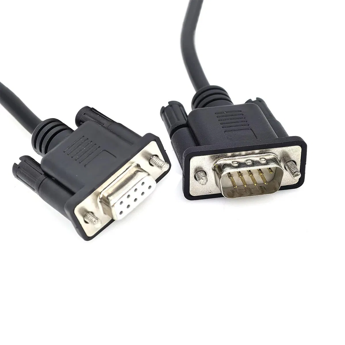 Custom Support RS232 RS485/422 D-SUB 9 Pin Male to D-SUB 9 Pin Female dB9 9pin Male to Female Shielded Extension Data Cables for Data Acquisition Devices