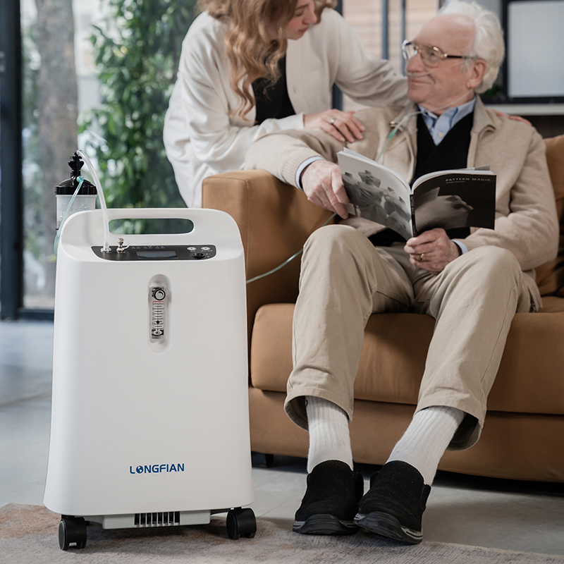 Portable Medical Oxygen Therapy Device with 5L Capacity