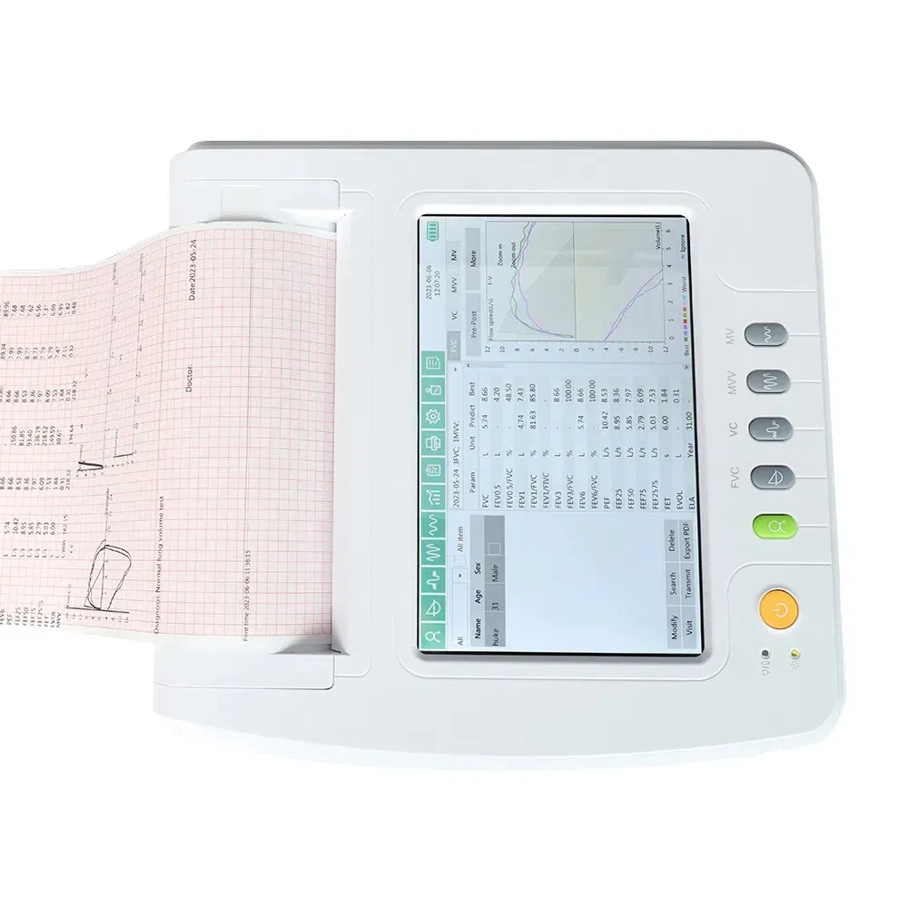 Mass Storage Hospital Medical Equipment Lung Function Test Handheld Spirometer Device
