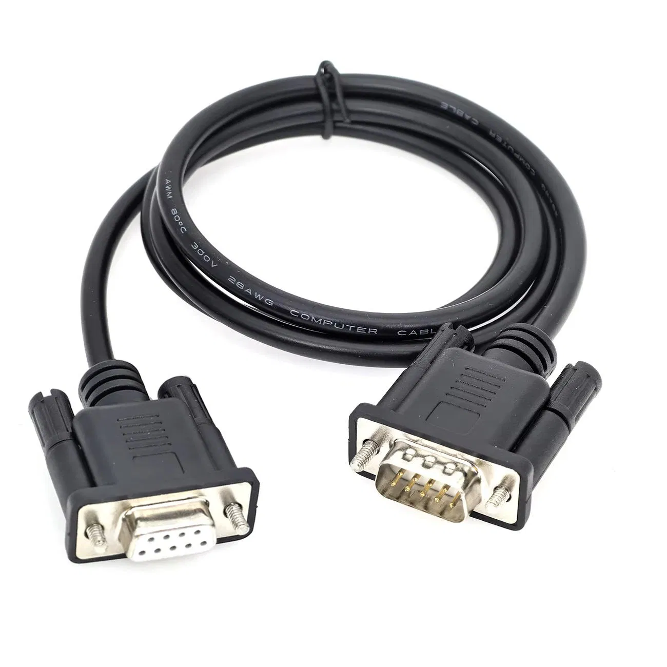 Custom Support RS232 RS485/422 D-SUB 9 Pin Male to D-SUB 9 Pin Female dB9 9pin Male to Female Shielded Extension Data Cables for Data Acquisition Devices