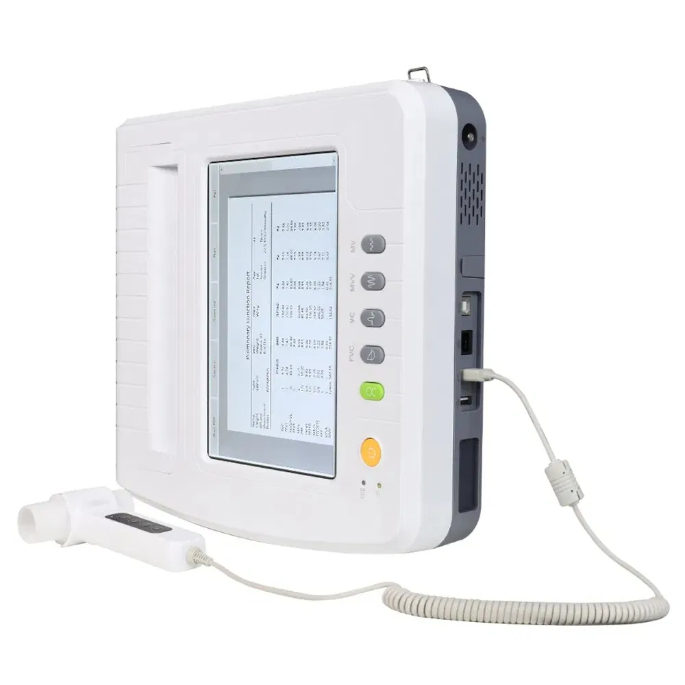 Mass Storage Hospital Medical Equipment Lung Function Test Handheld Spirometer Device