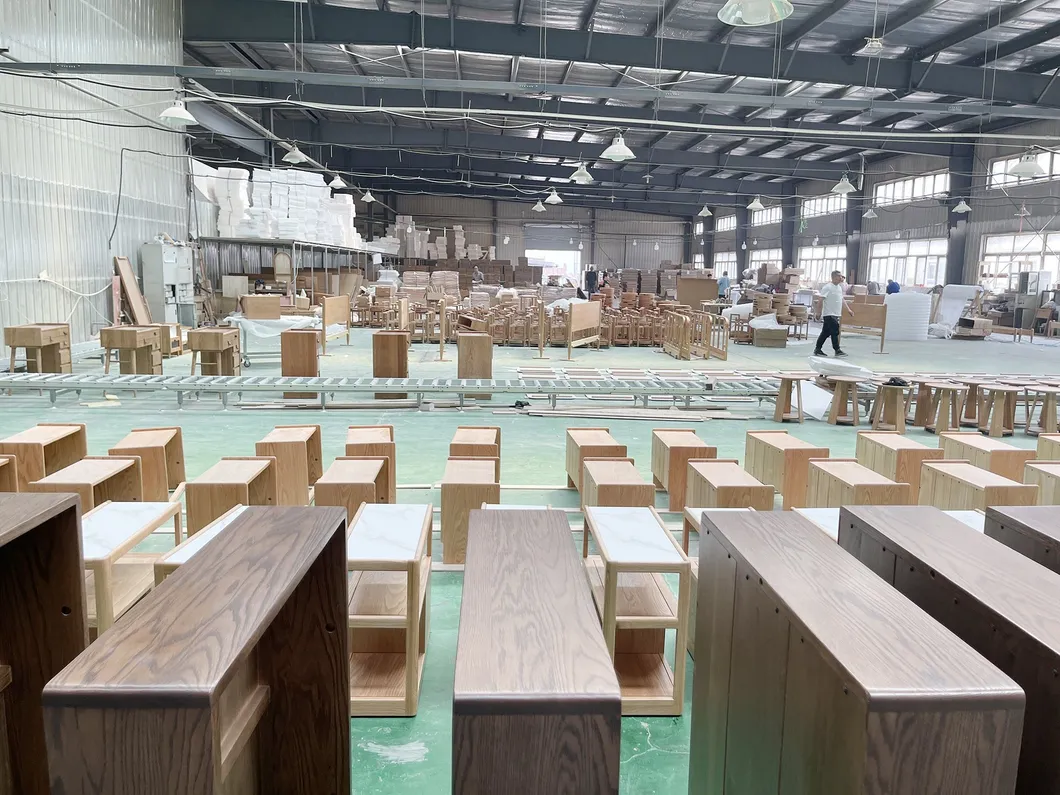 Mesa de Consola de Madeira Pintada Azul para Corredor com Entrada Estreita, Tampo de Carvalho, com 2 Gavetas de Armazenamento e Prateleira