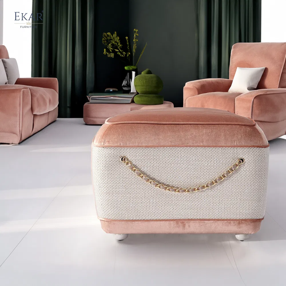 Banqueta de Tambor com Corrente de Elegância Industrial para o Seu Espaço