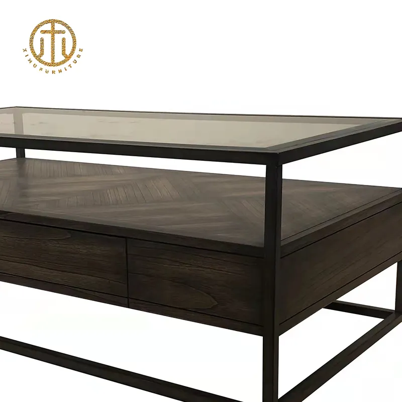 Sofá de Sala de Estar, Mesa Lateral, Mesa de Cabeceira, Armário Lateral Minimalista