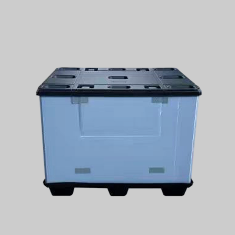 Container de Armazenamento Plástico Empilhável Personalizado de Alta Capacidade para Transporte de Produtos Industriais
