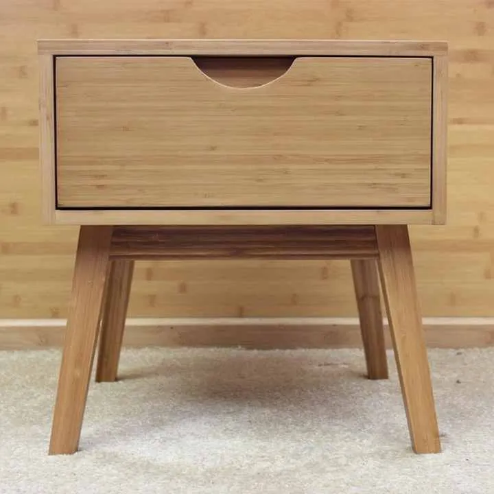 Mesa de cabeceira moderna feita de bambu para o lar e o quarto