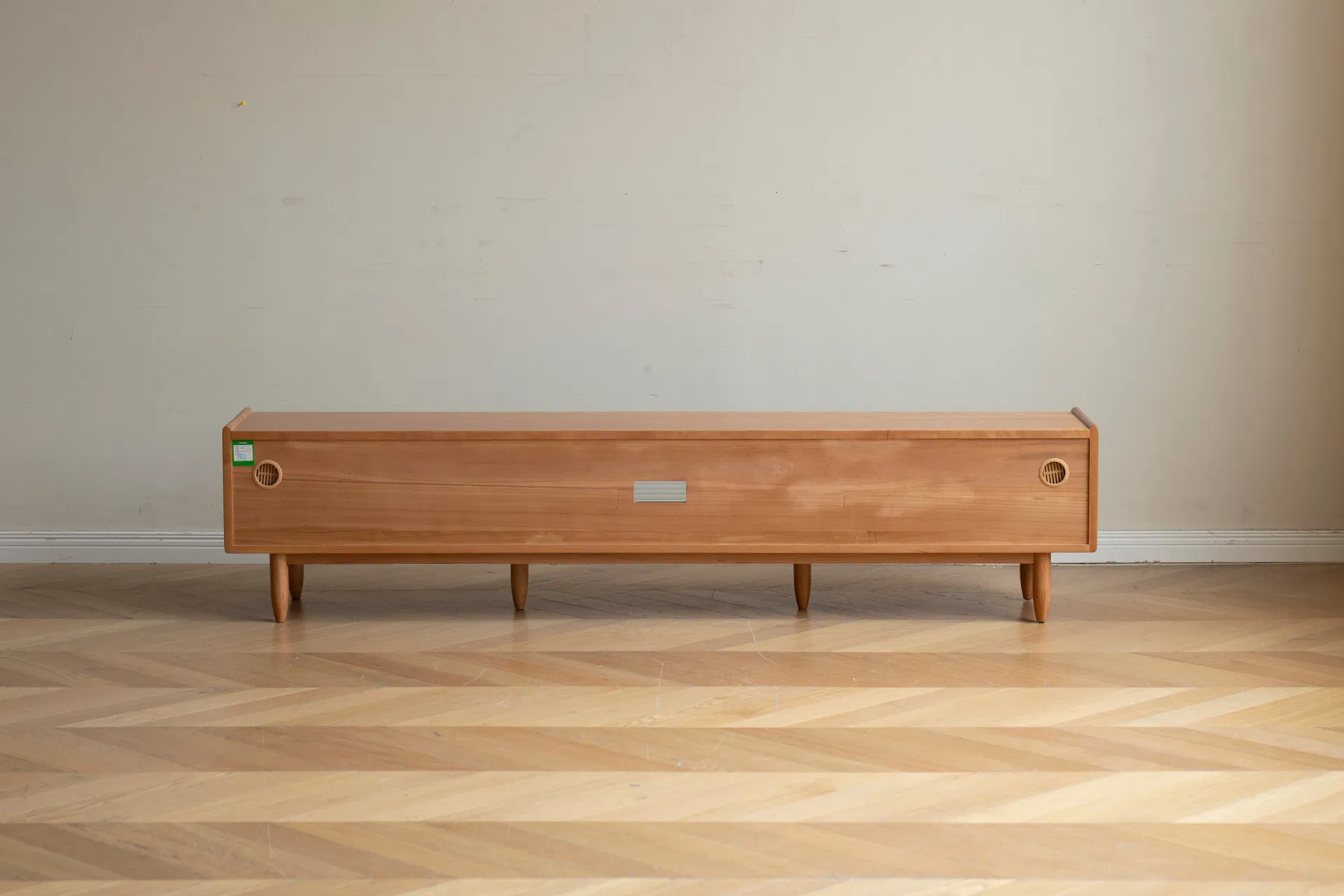 Suporte de TV de Madeira Sólida Elegante para Salas de Estar Estilosas