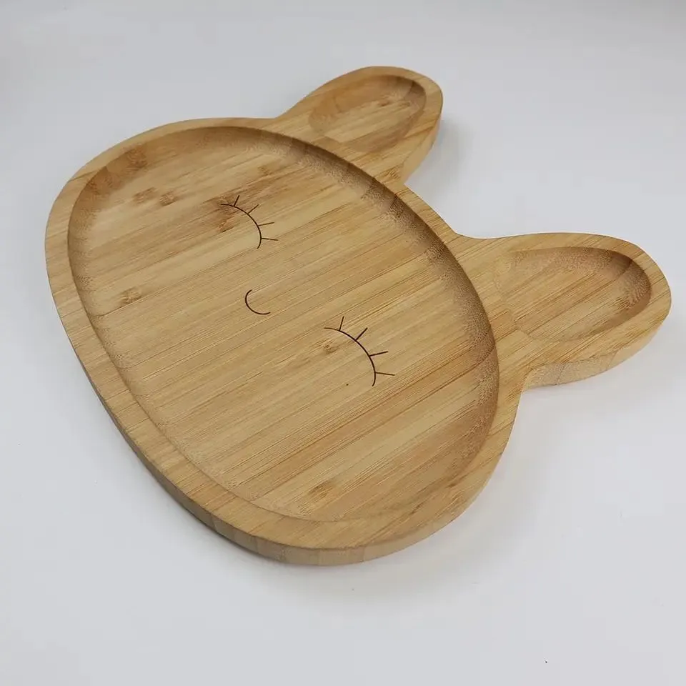 Conjunto de Bandejas de Bambu Personalizadas para Servir