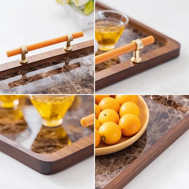 Bandeja de Chá de Bambu Ecológica para Locais de Alto Padrão - Detalhe 3