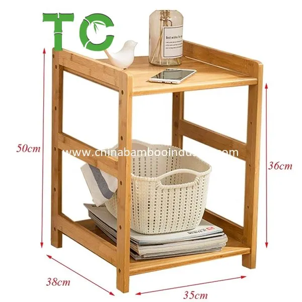 Mesa de Cabeceira de Bambu - Vista 3