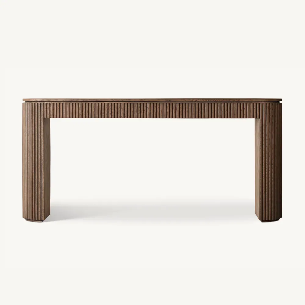 Mesa de Entrada Móveis Wabi Sabi Mesas Consoles Flutuadas de Madeira Estreitas para Sala de Estar Mesa de Jantar