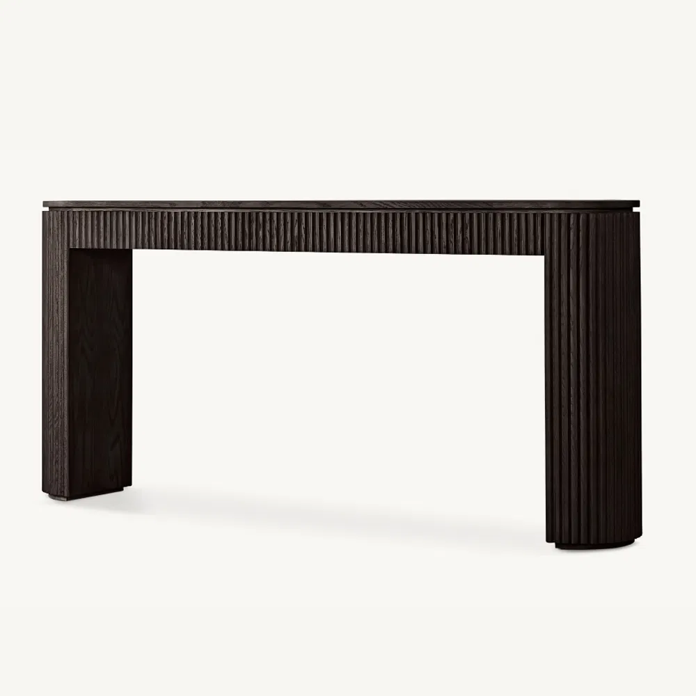 Mesa de Entrada Móveis Wabi Sabi Mesas Consoles Flutuadas de Madeira Estreitas para Sala de Estar Mesa de Jantar