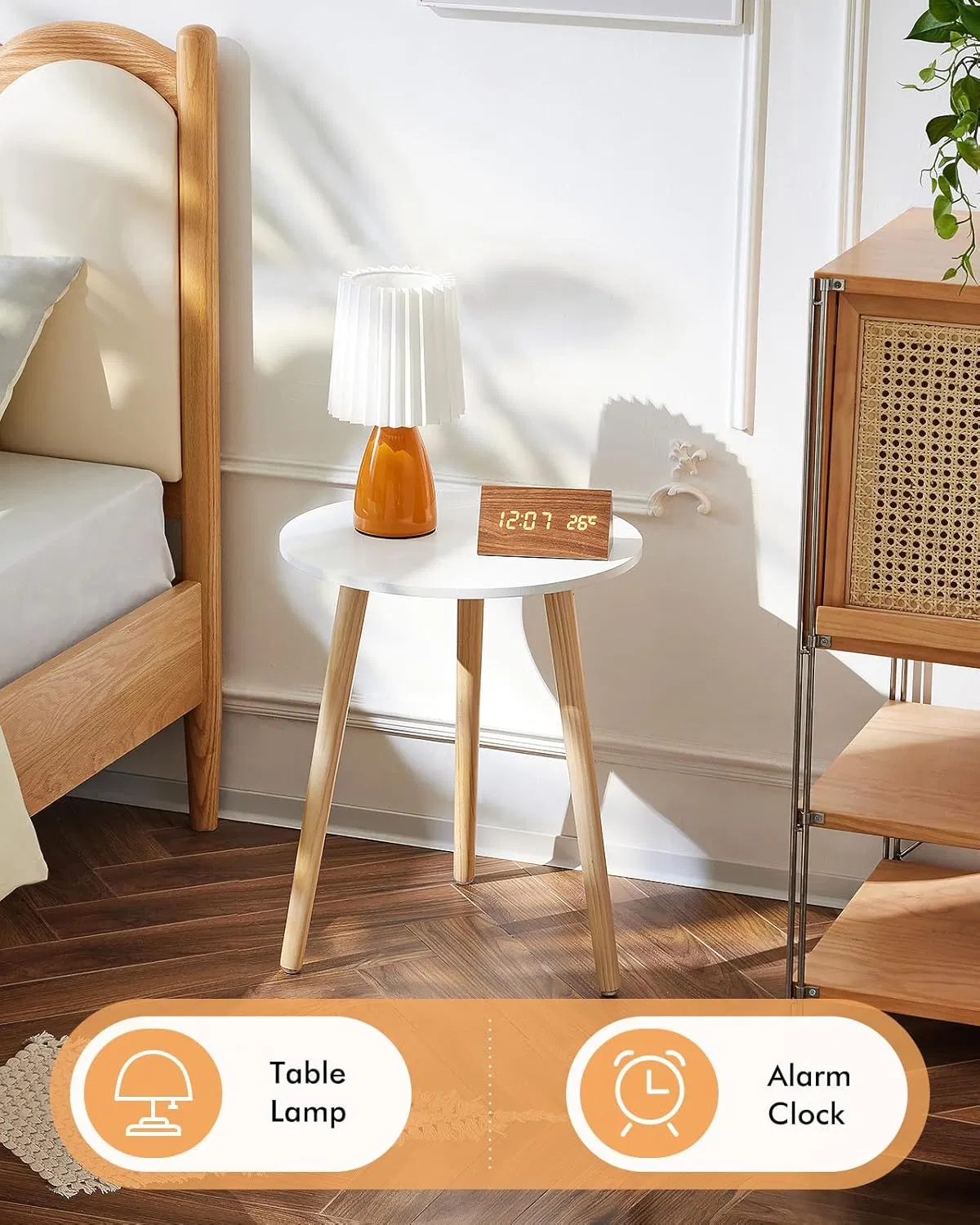 Sistema de Bambu, Simples para o Lar, Sala de Estar Quarto, Mesa de Cabeceira, Mesa Lateral do Sofá, Mesa Pequena