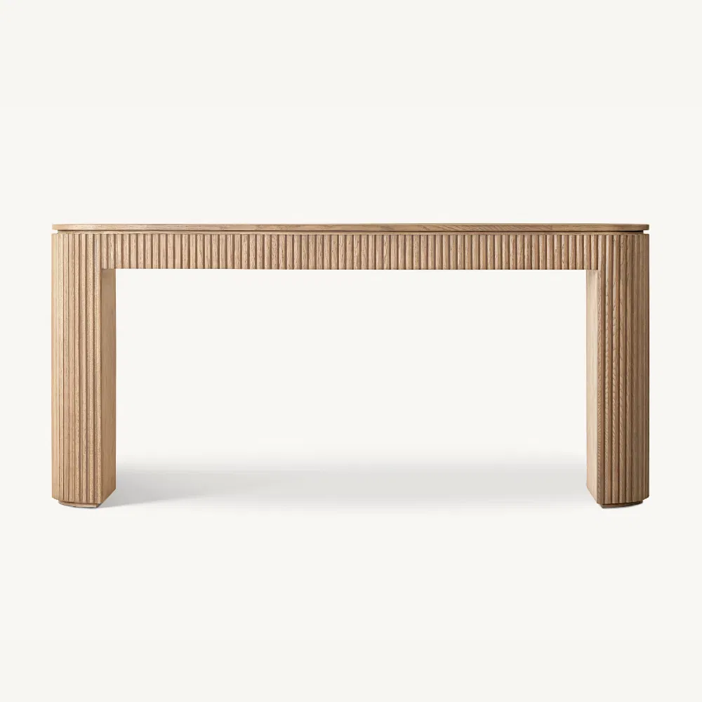 Mesa de Entrada Móveis Wabi Sabi Mesas Consoles Flutuadas de Madeira Estreitas para Sala de Estar Mesa de Jantar