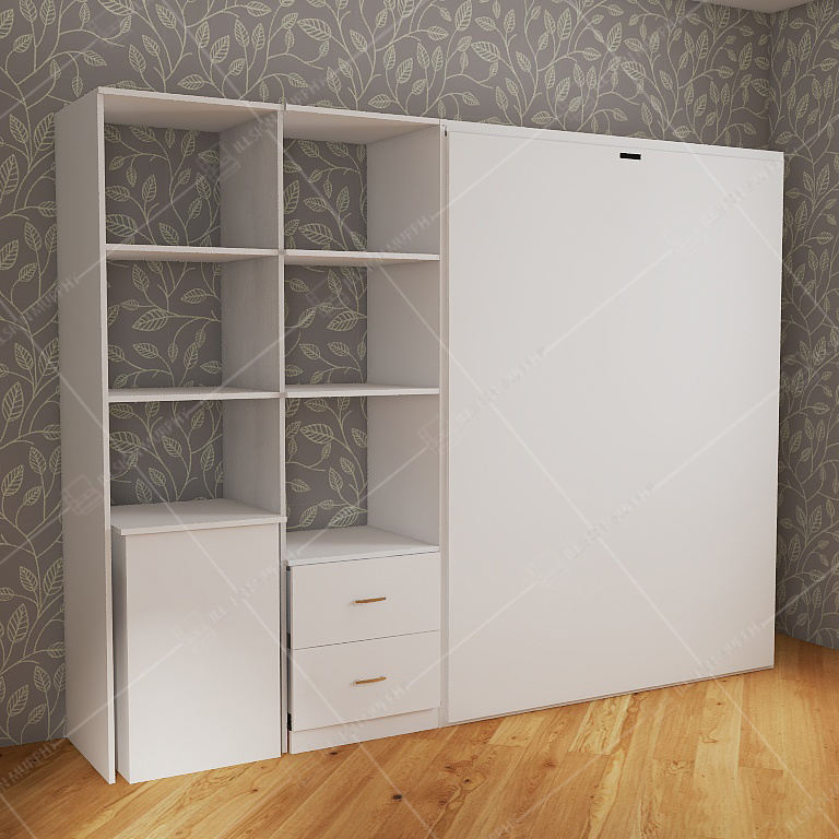 Camas Murphy de pernas sólidas, prontas para uso, com acessórios de estrutura de cama, design invisível