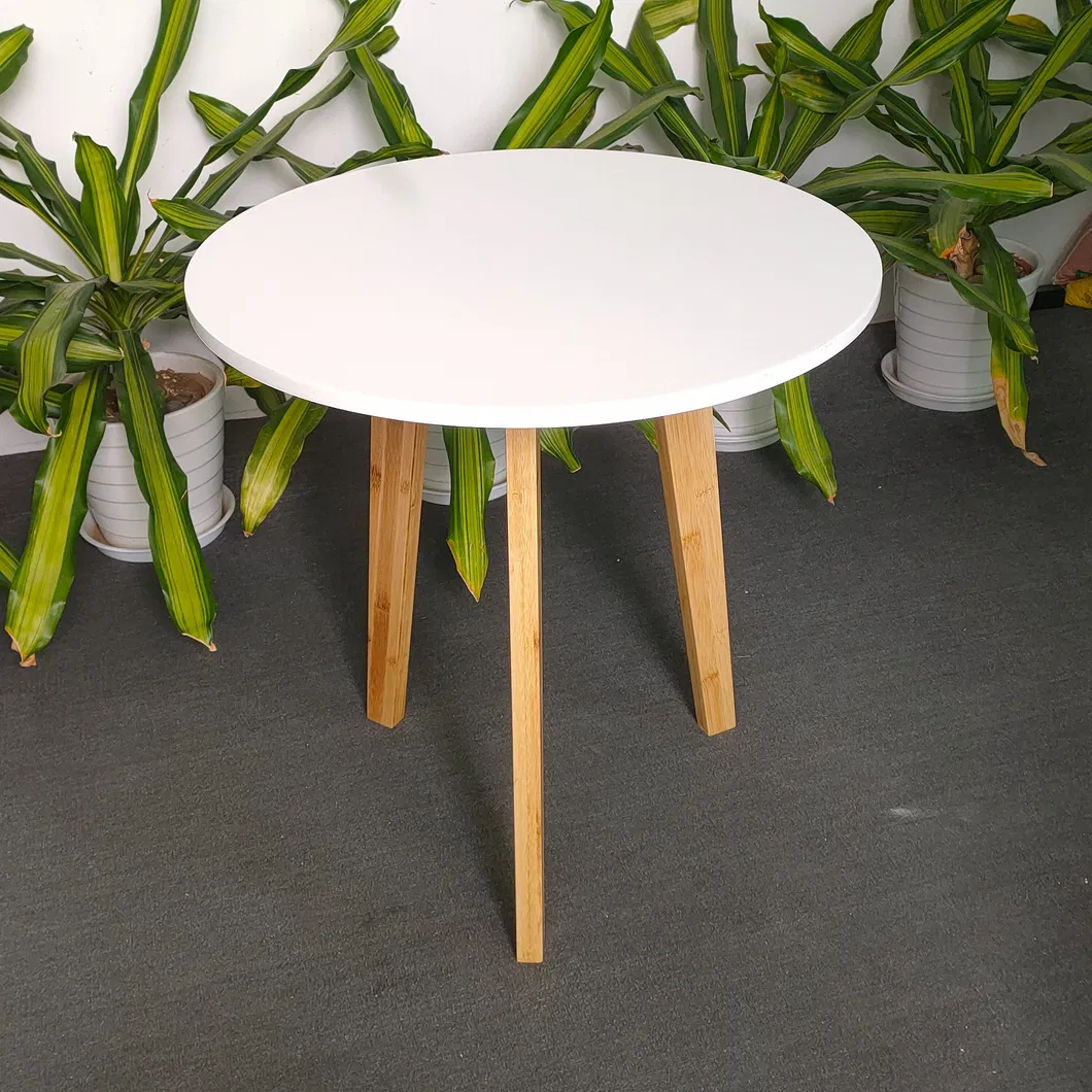 Bamboo White Night Table
