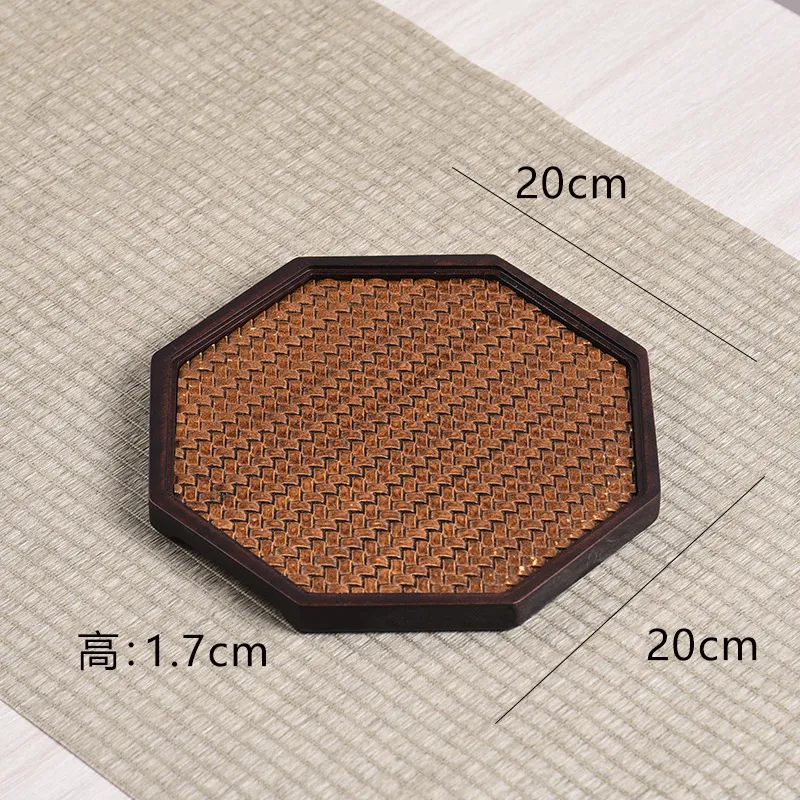 Artesanato em Alívio Tridimensional de Bambu para Sala de Estar Bandeja de Chá Seco