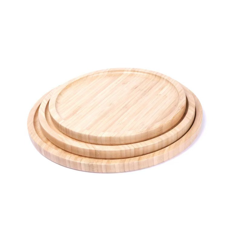 Item de Casa Prato de Cozinha Pratos Prato de Jantar Talheres Utensílios de Mesa Bandeja de Comida para Uso em Hotel e Restaurante Bandeja de Bambu de Madeira Bandeja de Servir para Frutas e Sobremesas