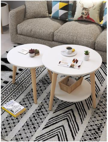 Mesa de Café Simples de Bambu/Madeira, Mesa de Sofá, Varanda, Lado da Cama, Mesa Lateral Mini