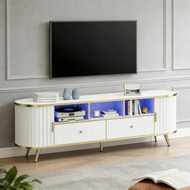 Móveis de madeira modernos para casa por atacado, suporte para TV de quarto e sala de estar com CE
