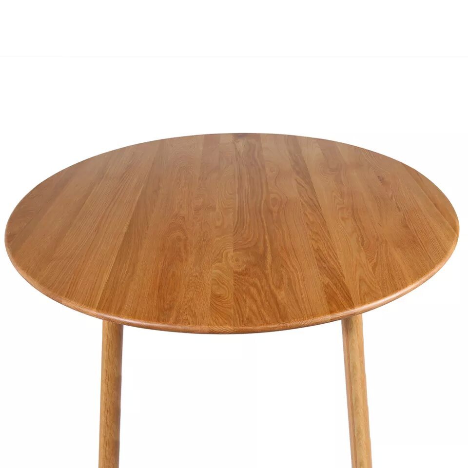 Mesa Redonda de Madeira de Boa Qualidade Personalizada, Mesa de Café Moderna para Móveis de Sala de Estar