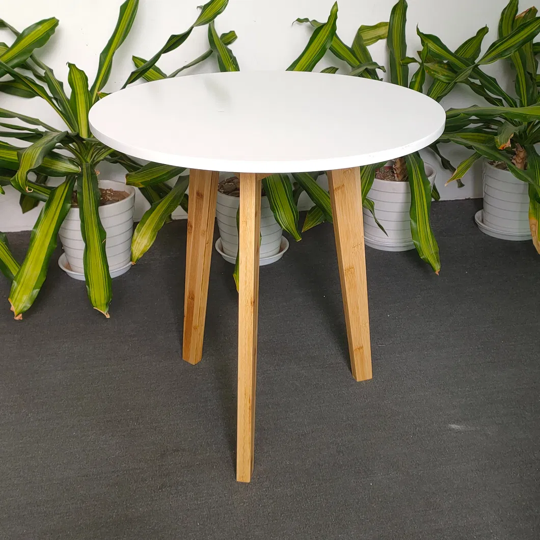 Bamboo White Night Table