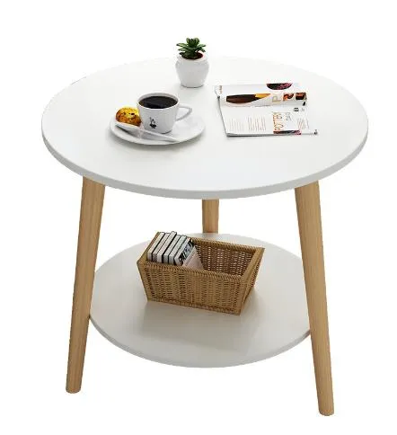Mesa de Café Simples de Bambu/Madeira, Mesa de Sofá, Varanda, Lado da Cama, Mesa Lateral Mini