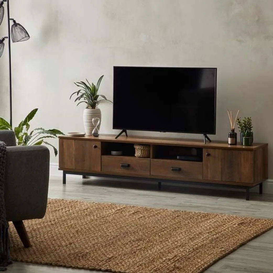 Painel de Madeira Composta Sólida Móvel de Ângulo Direito Simples Luxo Qualidade Confiável Pode Ser Personalizado Suporte para TV
