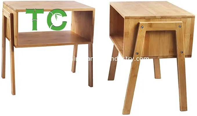 Detalhes da Mesa de Bambu