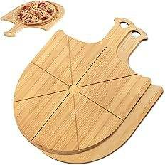 Bandeja de Jantar em Forma de Pizza de Madeira