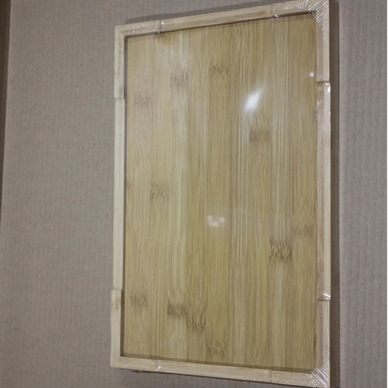 Prato de Jantar Retangular Estilo Doméstico para Hotel e Restaurante Conjunto de Chá de Madeira de Bambu Copo de Água Bandeja de Propaganda para Fotos