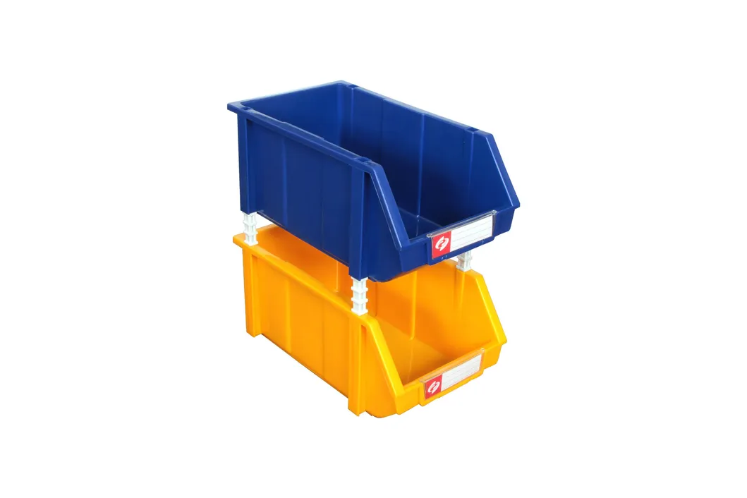 Caixas de Armazenamento Empilháveis com Tampa para Ferramentas e Peças de Fábrica e Garagem - Mantenha Organizado