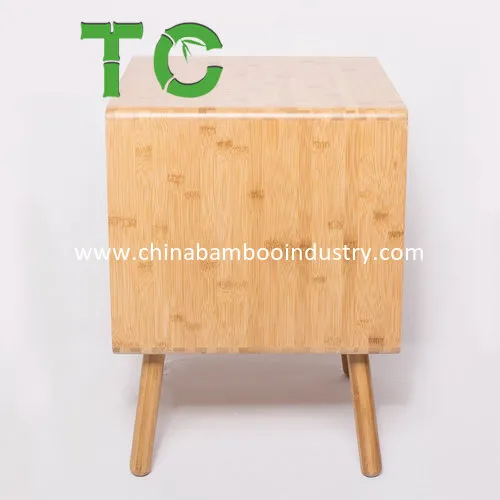 Criado-mudo de Bambu Atacado com Gaveta Mesa de Cabeceira Mesa Lateral