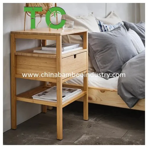 Mesa de cabeceira em bambu ecológica