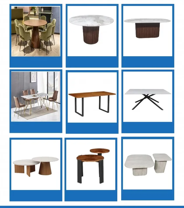 Design de cadeira e mesa de jantar modelo 3