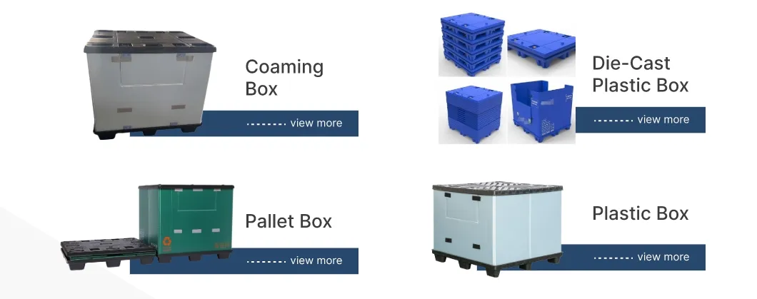Container de Armazenamento Plástico Empilhável Personalizado de Alta Capacidade para Transporte de Produtos Industriais
