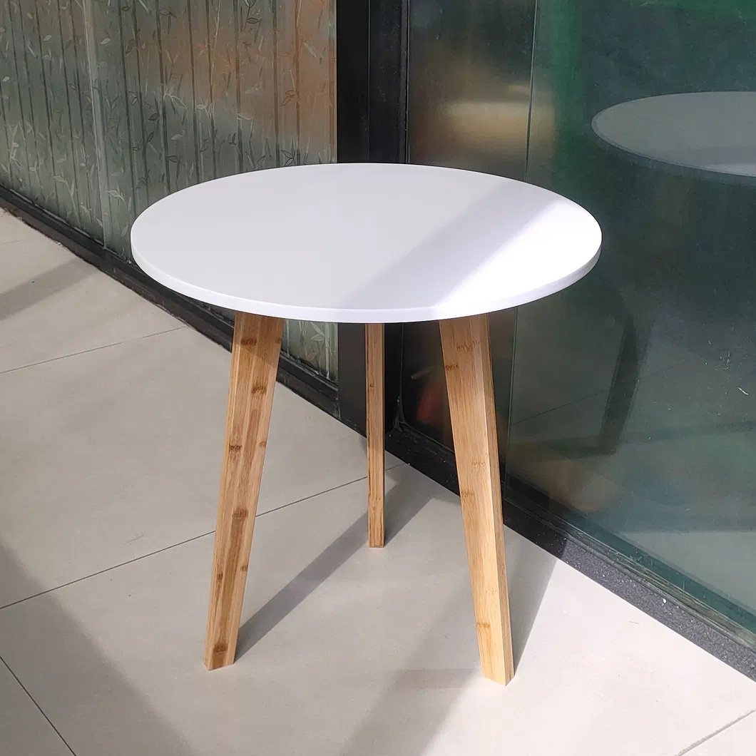 Bamboo White Night Table
