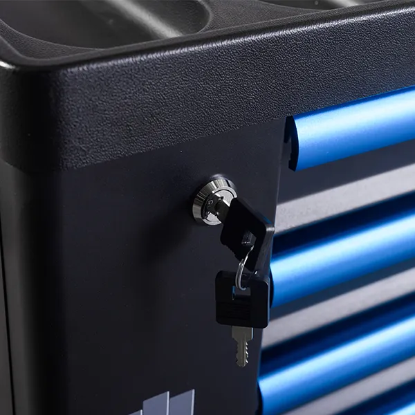 Gabinete de Ferramentas Clássico em Metal com Rodas 7 para Armazenamento