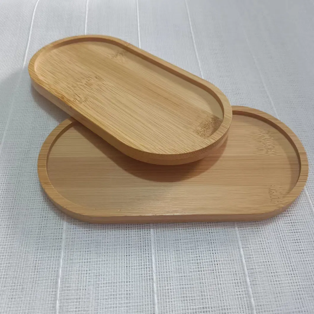 Bandeja Redonda de Bambu Estilo Japonês