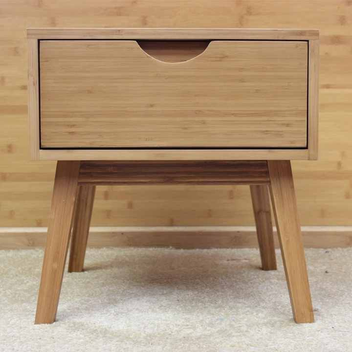 Mesa de cabeceira moderna feita de bambu para o lar e o quarto